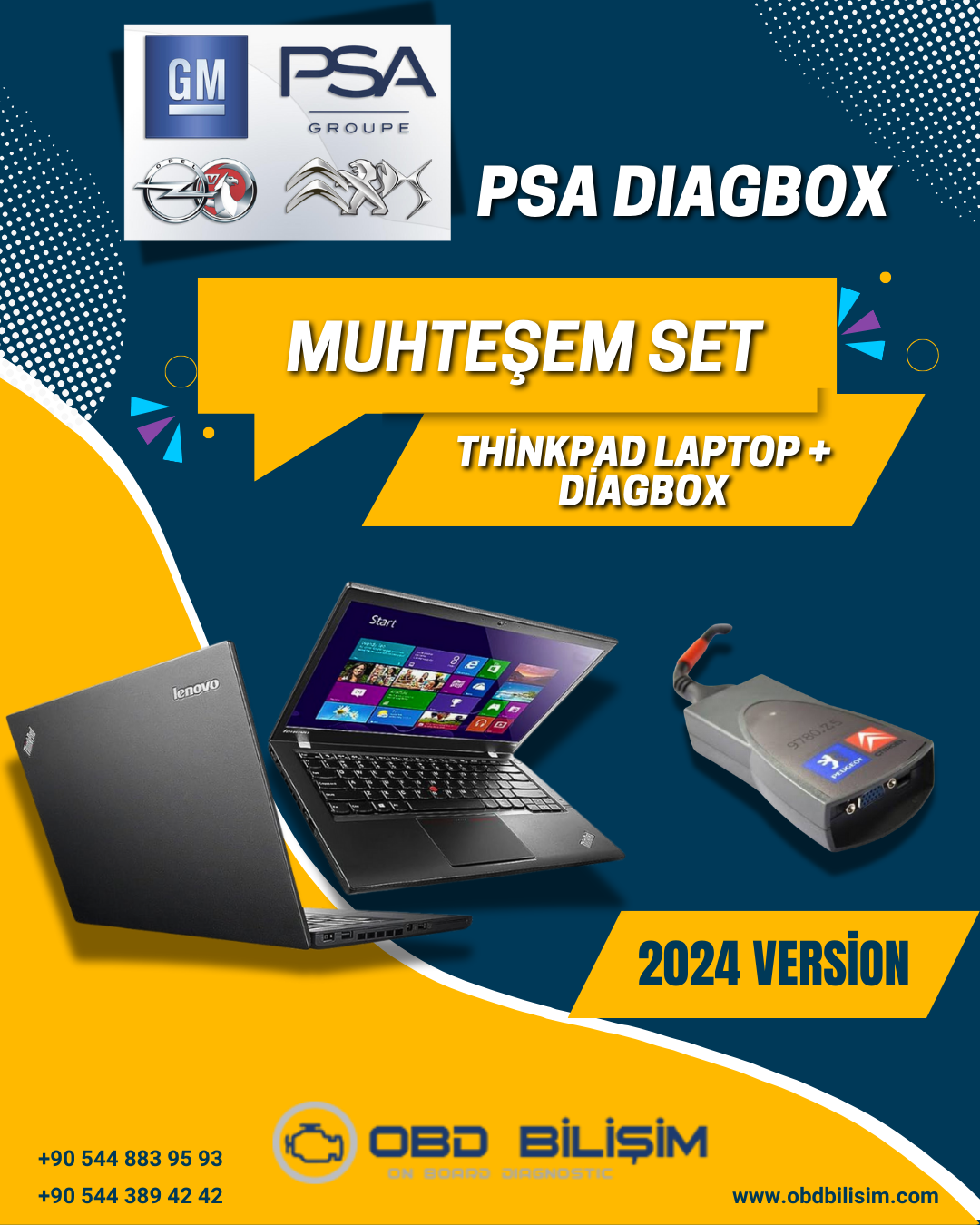 Peugeot Citroen Arıza Tespit Cihazı Diagbox Set